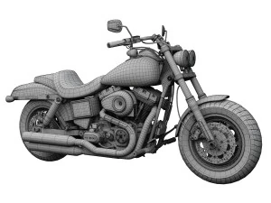 harley-davidson fxdf dyna fat bob 2015 3D Model