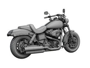 harley-davidson fxdf dyna fat bob 2015 3D 模型