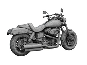 harley-davidson fxdf dyna fat bob 2015 3D Model