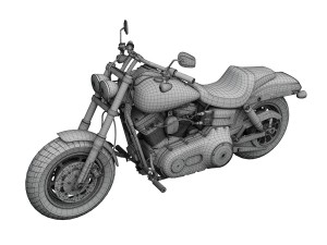 harley-davidson fxdf dyna fat bob 2015 3D 模型