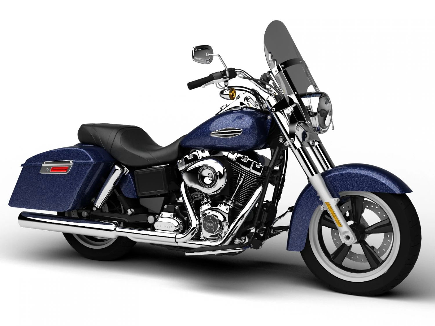 harley-davidson fld dyna switchback 2015 3D Model .c4d .max .obj .3ds .fbx .stl .blend