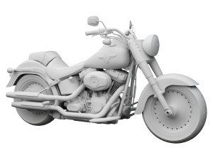 harley-davidson flstfb softail fat boy lo 2015 Model 3D