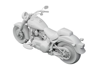 harley-davidson flstfb softail fat boy lo 2015 Model 3D
