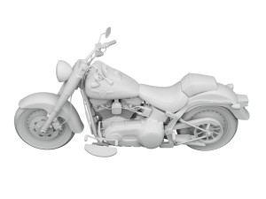 harley-davidson flstfb softail fat boy lo 2015 Model 3D