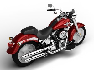 harley-davidson flstf softail fat boy 2015 3D 模型