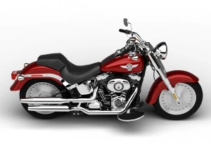 harley-davidson flstf softail fat boy 2015 3D Model