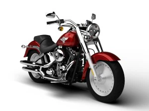 harley-davidson flstf softail fat boy 2015 3D Model