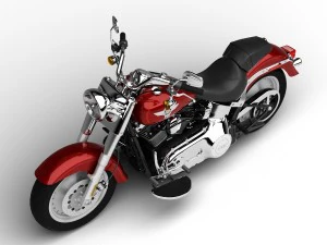 harley-davidson flstf softail fat boy 2015 3D Model