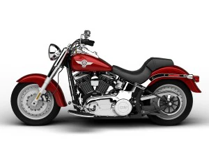 harley-davidson flstf softail fat boy 2015 3D Model