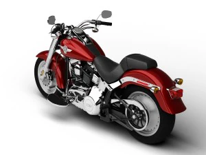 harley-davidson flstf softail fat boy 2015 3D Model