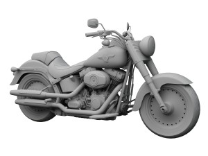 harley-davidson flstf softail fat boy 2015 3D 模型