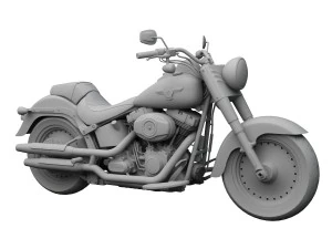 harley-davidson flstf softail fat boy 2015 3D Model