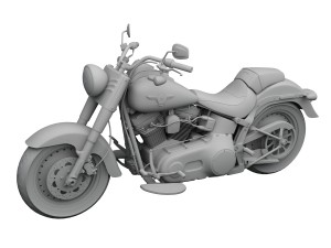 harley-davidson flstf softail fat boy 2015 3D 模型