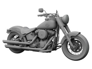 harley-davidson fls softail slim 2015 3D 模型