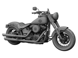harley-davidson fls softail slim 2015 3D 模型