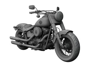 harley-davidson fls softail slim 2015 3D 模型