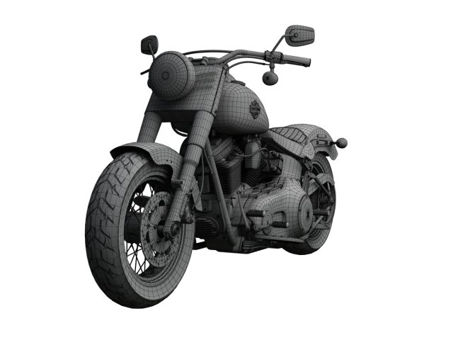 harley davidson fls softail slim 2015 3D in 3DExport