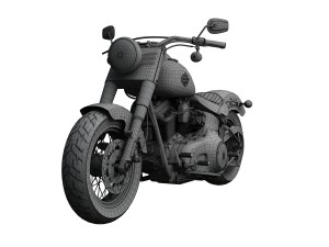 harley-davidson fls softail slim 2015 3D 模型
