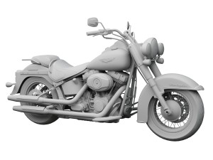 harley-davidson flstn softail deluxe 2015 Model 3D