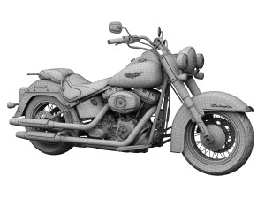 harley-davidson flstn softail deluxe 2015 Model 3D