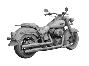 harley-davidson flstn softail deluxe 2015 Model 3D