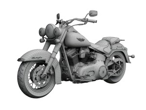 harley-davidson flstn softail deluxe 2015 Model 3D