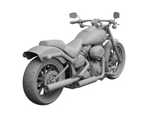 harley-davidson fxsb softail breakout 2015 3D-Modell