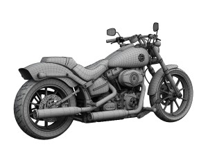 harley-davidson fxsb softail breakout 2015 3D-Modell