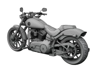 harley-davidson fxsb softail breakout 2015 3D-Modell