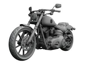 harley-davidson fxsb softail breakout 2015 3D-Modell