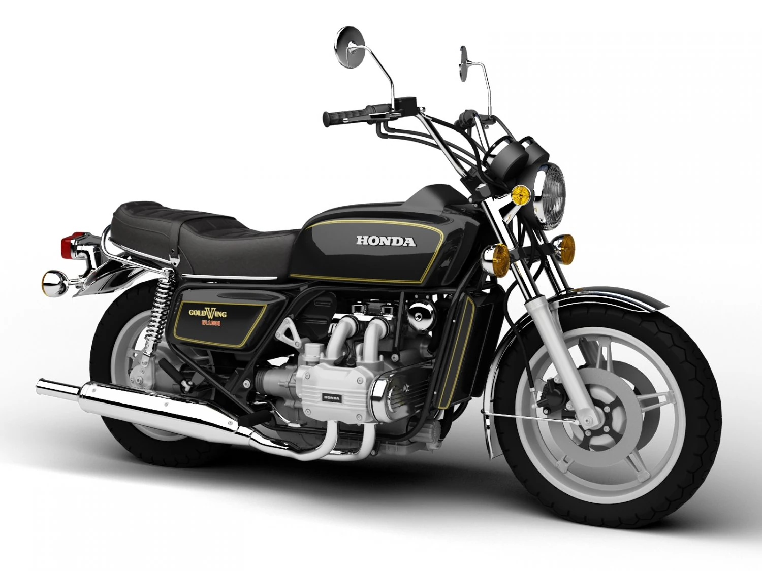 ホンダ GL1000 ゴールドウィング 1978 3Dモデル in バイク 115421