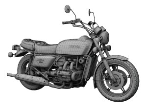 honda gl1000 goldwing 1978 3D-Modell