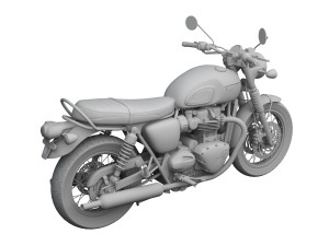 triumph bonneville t120 2016 3D Model