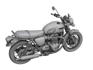triumph bonneville t120 2016 3D Model