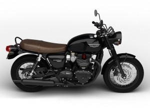 triumph bonneville t120 black 2016 3D Model