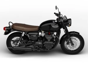 triomphe bonneville t120 noir 2016 Modèle 3D