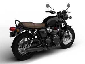 triumph bonneville t120 black 2016 3D Model