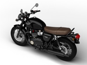 triumph bonneville t120 black 2016 3D Model