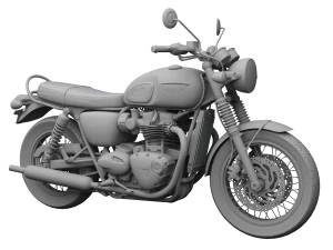 triomphe bonneville t120 noir 2016 Modèle 3D