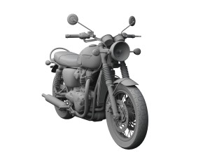 triumph bonneville t120 black 2016 3D Model