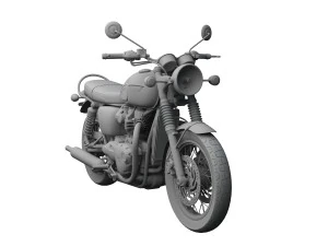 triomphe bonneville t120 noir 2016 Modèle 3D
