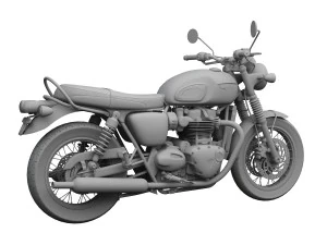 triomphe bonneville t120 noir 2016 Modèle 3D