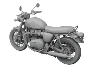 triomphe bonneville t120 noir 2016 Modèle 3D