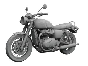 triumph bonneville t120 black 2016 3D Model