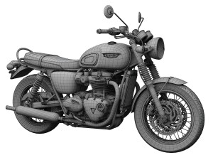 triumph bonneville t120 black 2016 3D Model
