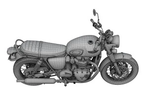 triomphe bonneville t120 noir 2016 Modèle 3D