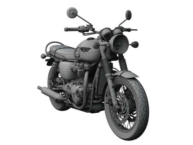 triumph bonneville speedmaster 2018 3D Model in Motorcycle 3DExport