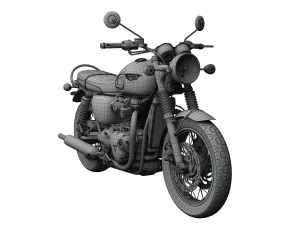 triomphe bonneville t120 noir 2016 Modèle 3D
