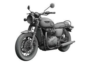 triomphe bonneville t120 noir 2016 Modèle 3D