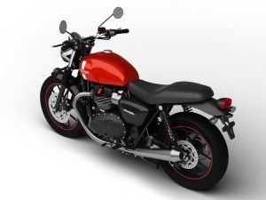 triumph street twin 2016 3D Model